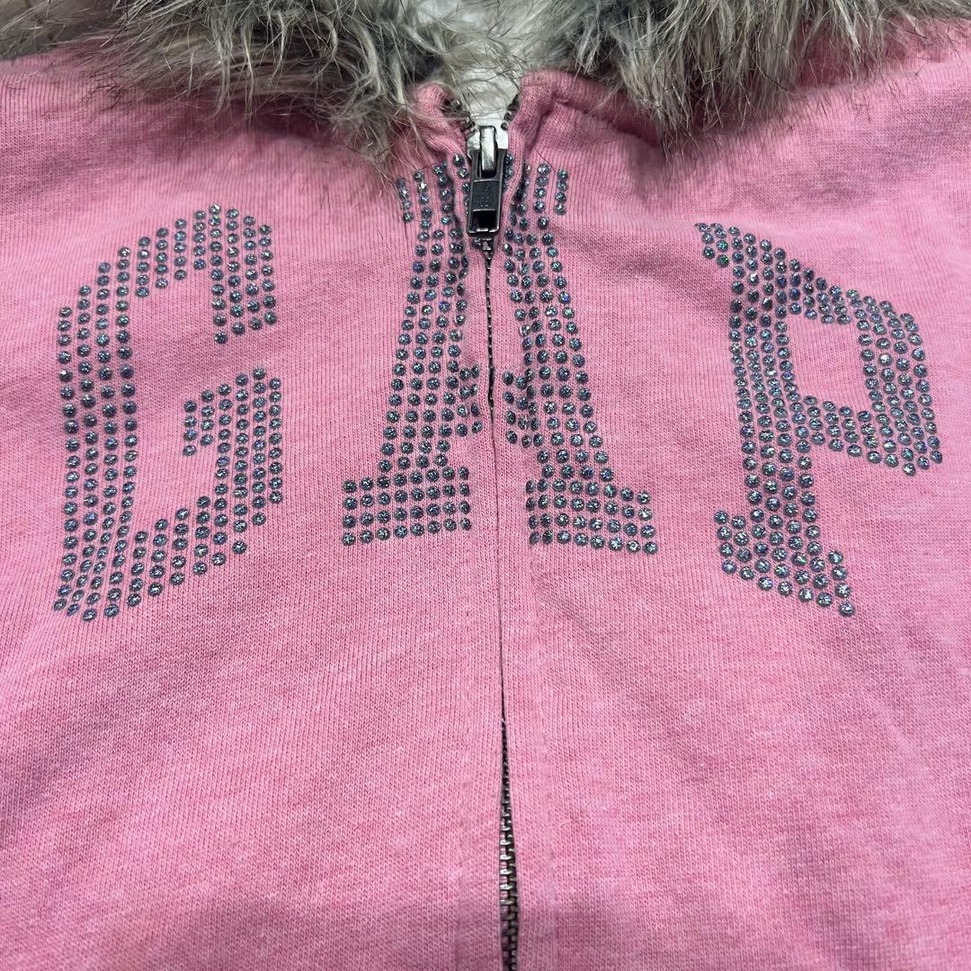 00s archive GAP ジップ ファー パーカー Y2K 平成ギャル - メルカリ