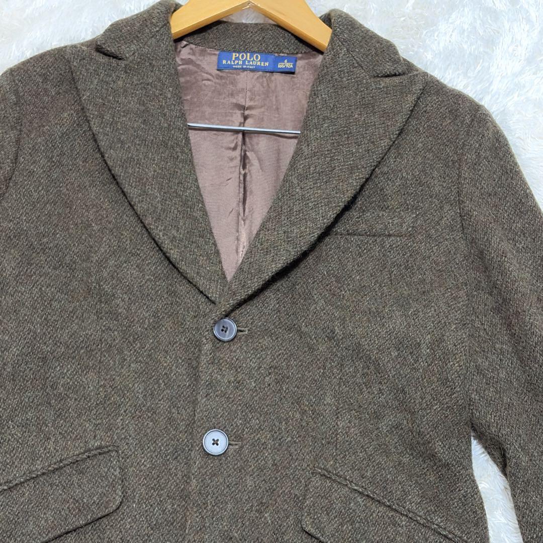 ポロラルフローレン アルパカ混 テーラードジャケット イタリー製 L
