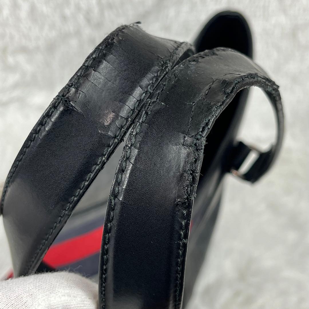 GUCCI GGスプリーム シェリーライン トートバッグ 肩掛け ブラック
