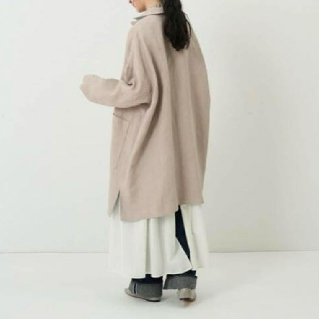 極美品 コンジェペイエ リネンリバーシブルコート 近年モデル ゆったり