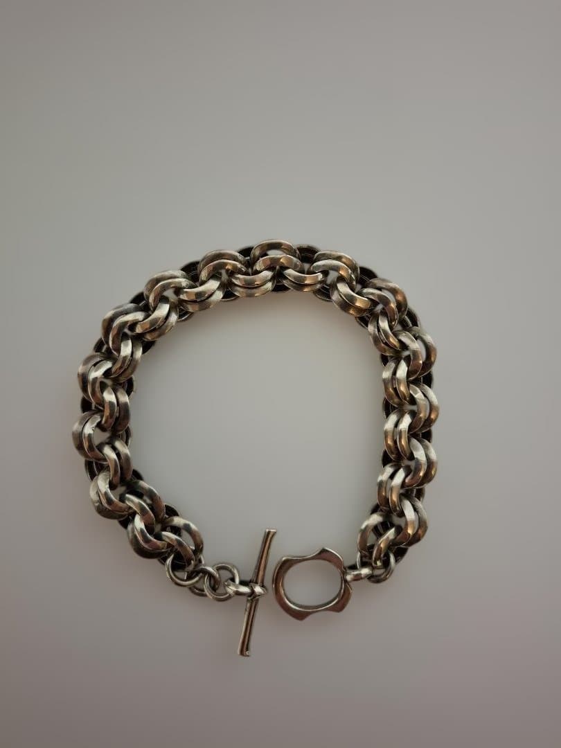 シルバー925 メンズ ブレスレット シルバー925 メンズブレスレット チェーンブレスレット 編み込み