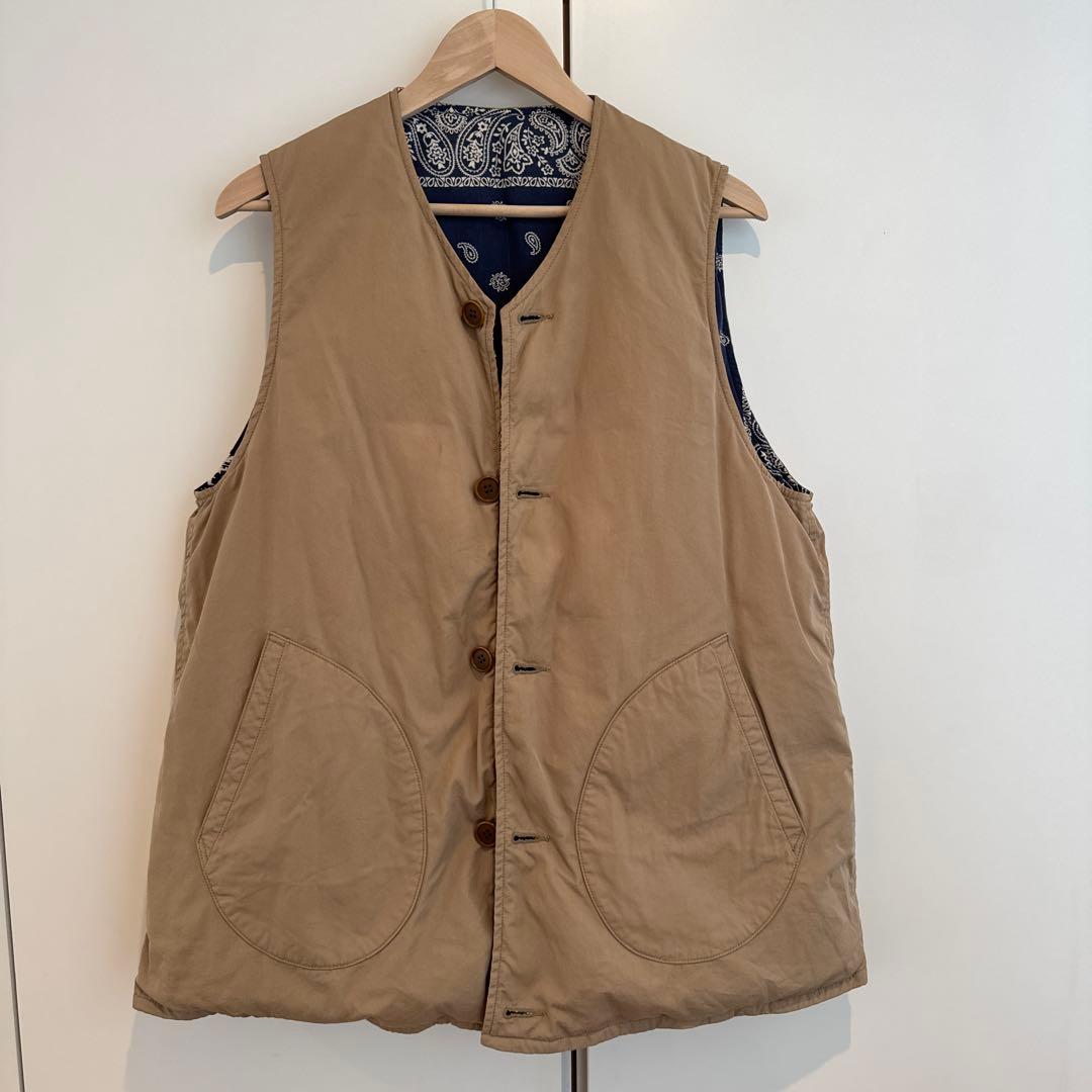 トップス visvim FW20 KORA DOWN VEST (C/NY) 3 Yahoo!オークション - 希少 新品未使用品 visvim KORA DOWN VEST (NY/C