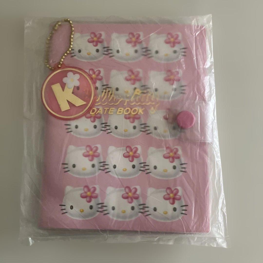 希少 ハローキティ スケジュール帳 DATEBOOK カオハナキティ レトロ