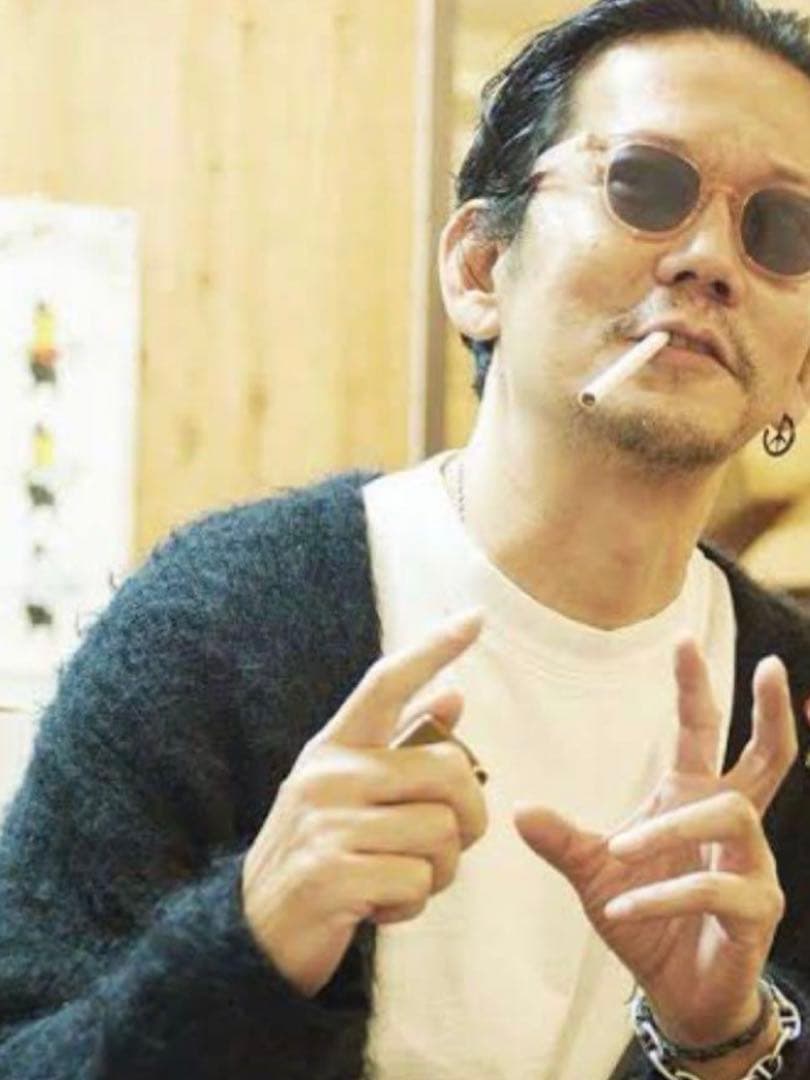 野村訓市氏着WACKOMARIAワコマリアモヘアカーディガンBLACKブラック