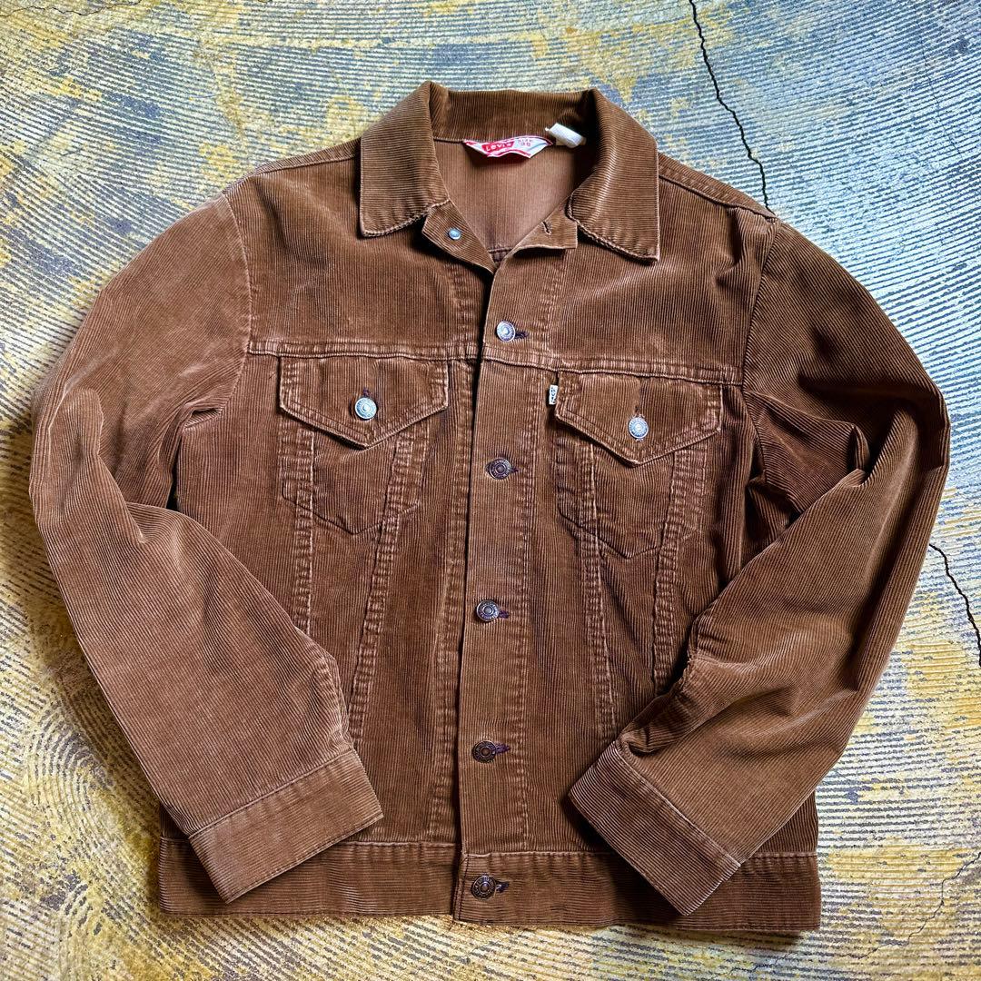 リーバイス 70505 USA コーデュロイ ジャケット 38 70s ブラウン