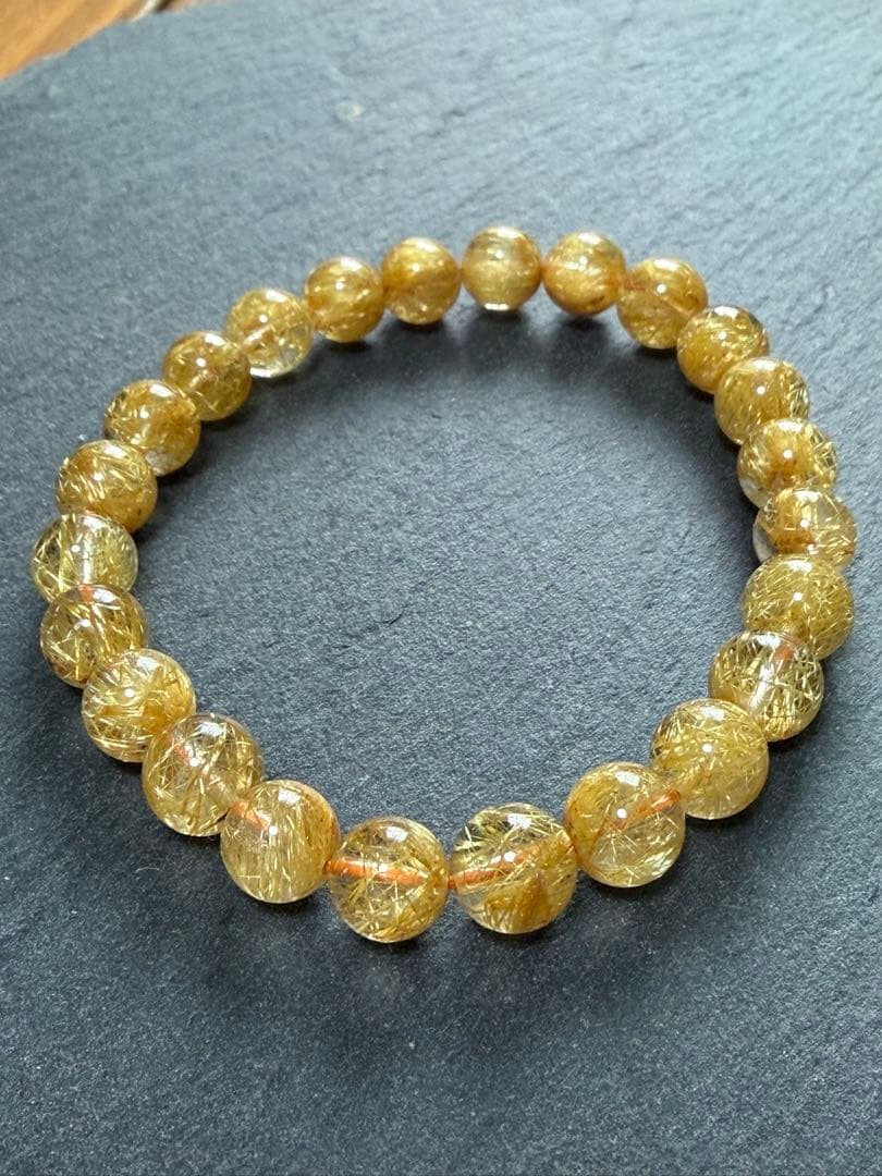 高品質ルチルクォーツ 6mm ブレスレット 楽天市場】ヒカルさん紹介 【高品質】 【開運】 ルチルクォーツ6mm