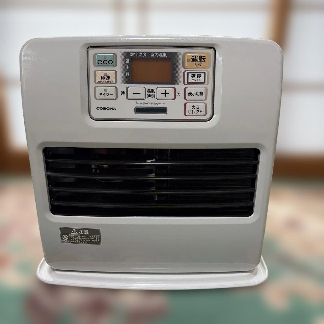 CORONA FH-ST3620BY-W 石油ファンヒーター 外箱取扱説明書付き Amazon | FH-ST3620BY-W(パールホワイト) 石油ファンヒーター 木造10畳