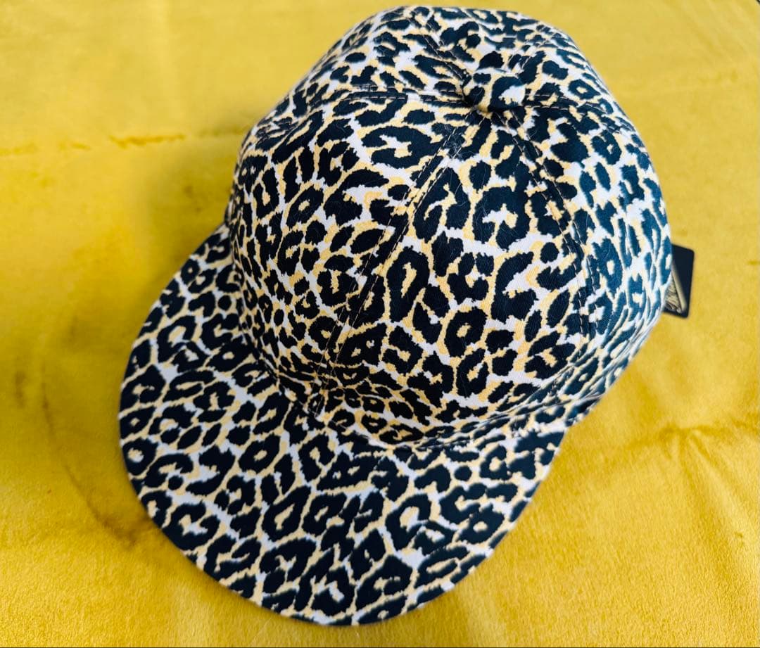 Borsalino ヒョウ柄 帽子　キャップ サイズ58 イエロー　レオパード Borsalino ヒョウ柄 帽子 キャップ サイズ58 イエロー レオパード 楽天