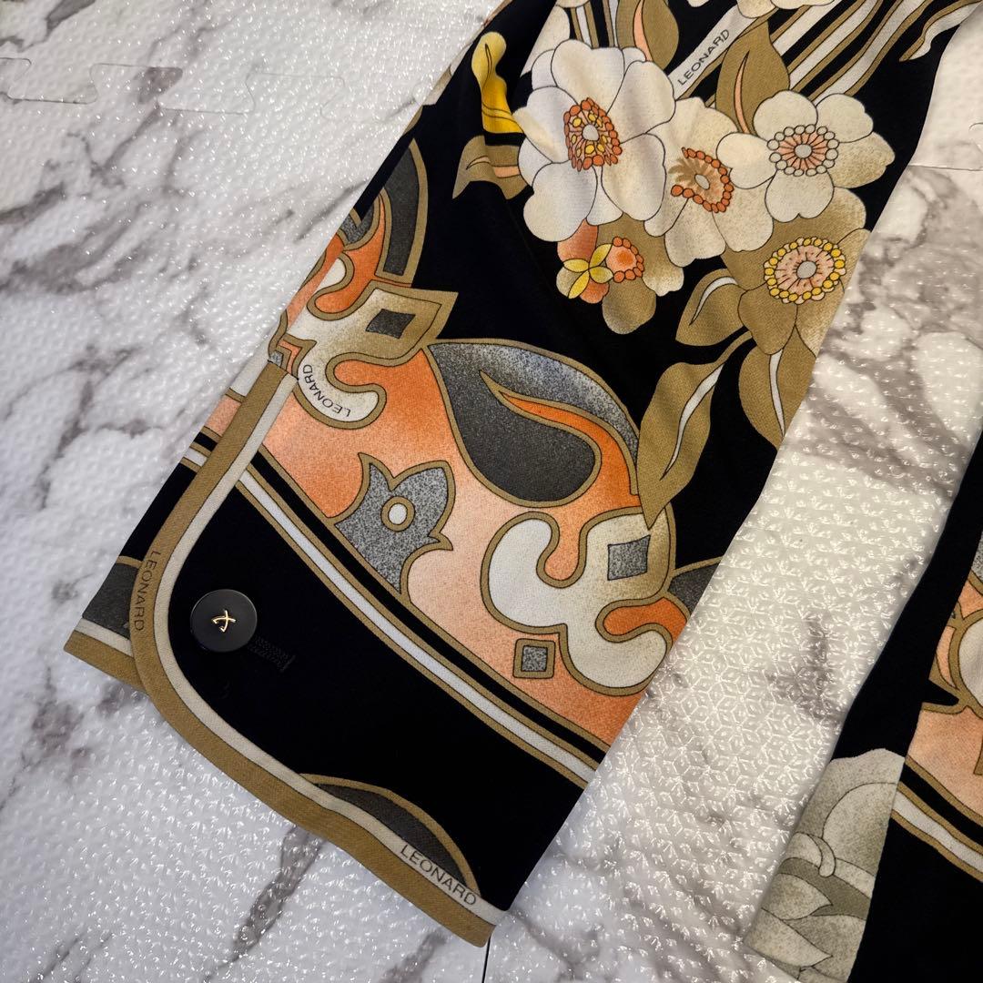 レオナール 花柄ストライプテーラードジャケット - メルカリ