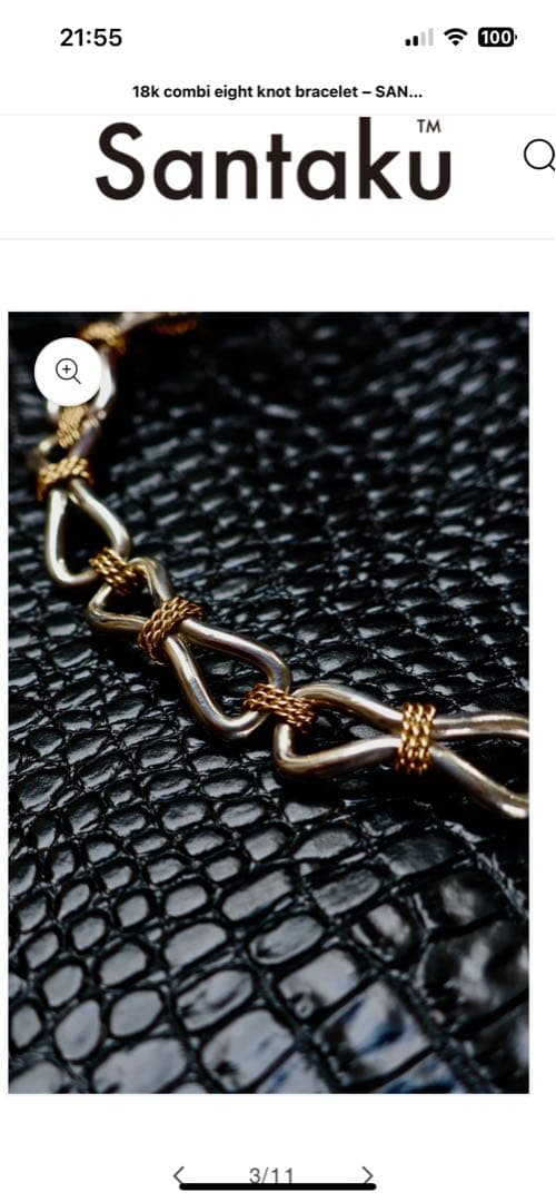限定品】Santaku eight knot 18KGOLD bracelet - メルカリ