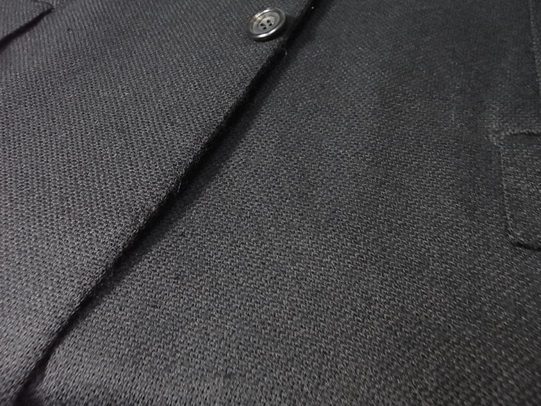 size48☆良品訳アリ☆キトン カシミア製ロングジャケット ブラック