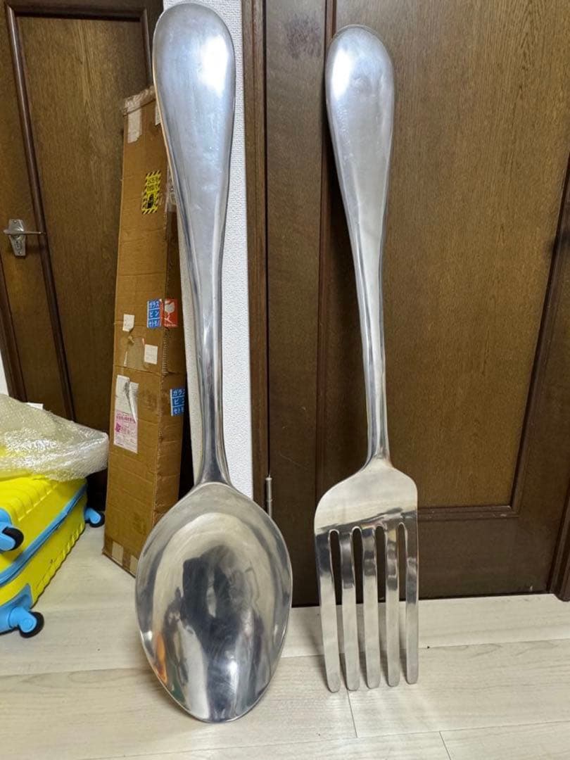 結婚式、披露宴　ビッグスプーン　ビッグフォーク　セット　ファーストバイト ファーストバイトは大きなスプーンに決まり！花嫁さまからのBIGな