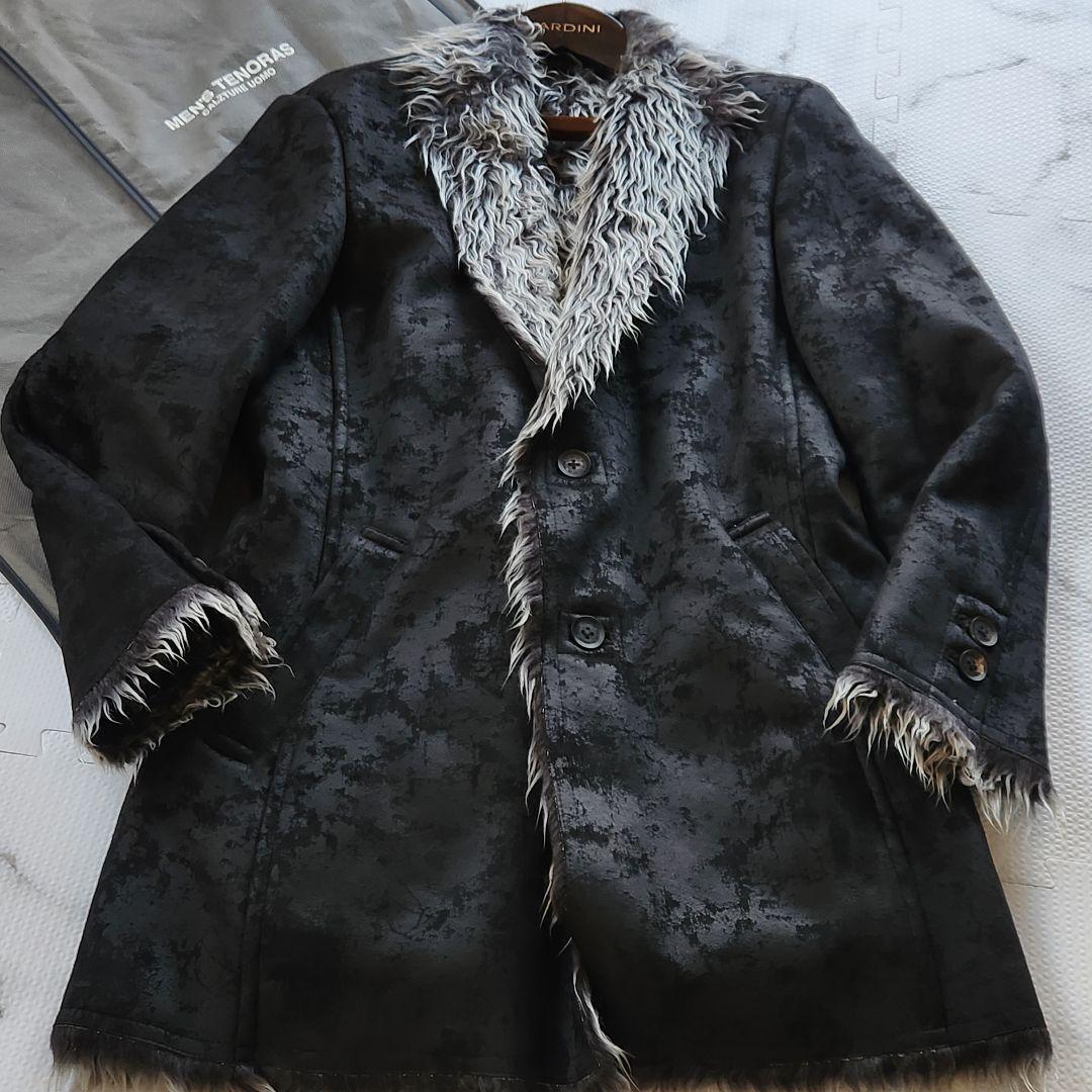 極美品✨MEN'S TENORAS ファーコート フェイクムートン ボア - メルカリ