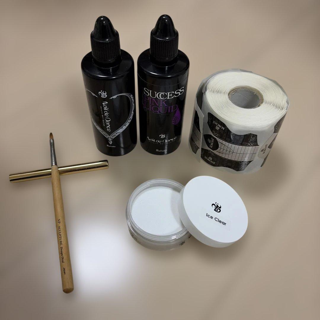 ネイルアクリルセット クリア 20g 長さ出し スカルプチュア ネイリスト