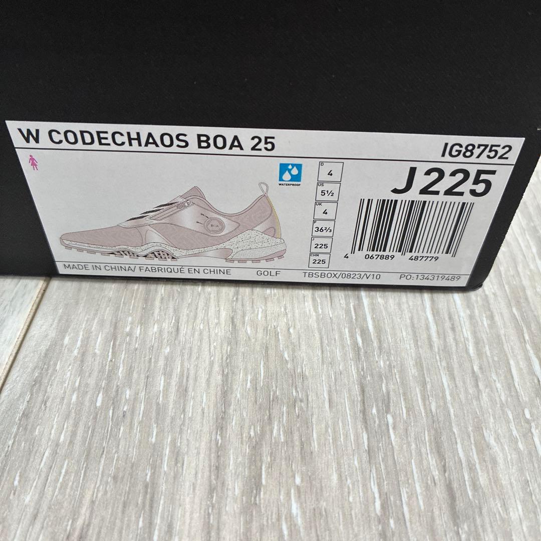 アディダス　ゴルフ　シューズ　ウィメンズ 22.5cm コードカオス 25 ボア