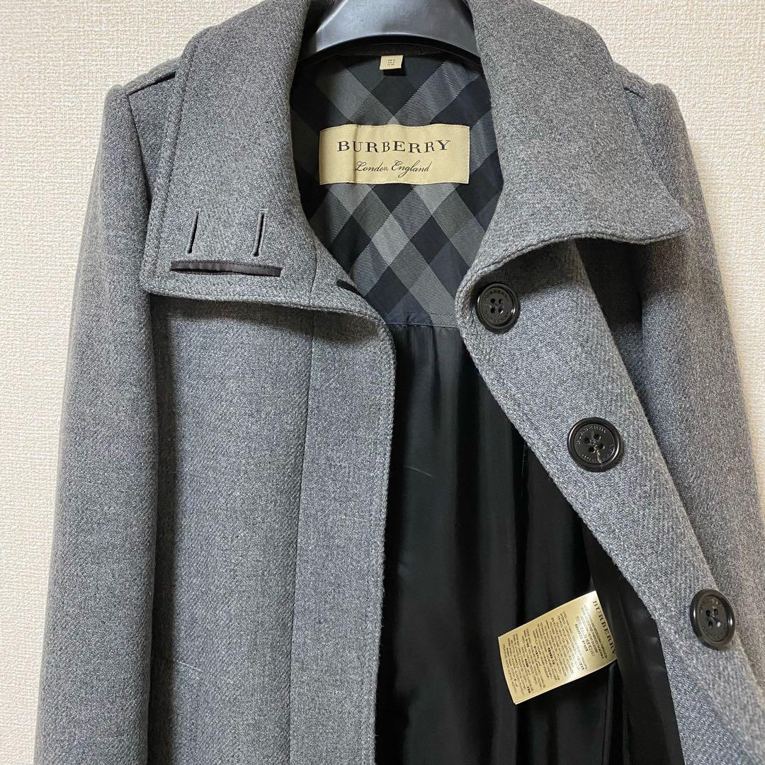 バーバリー BURBERRY ウールコート グレー 新品未使用 - メルカリ