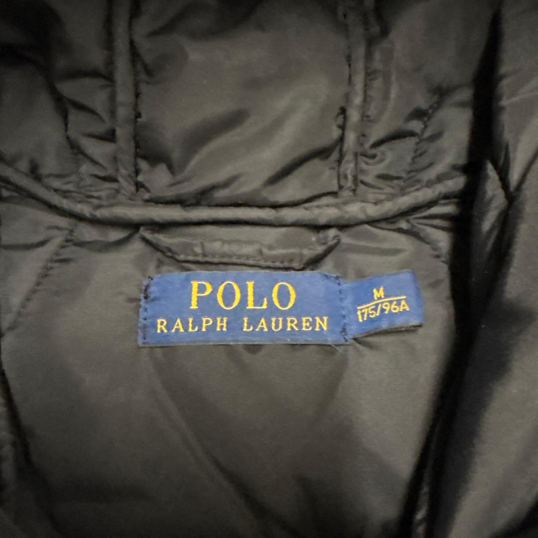 Polo Ralph Lauren フード付きベスト M グレー/ブラック - メルカリ