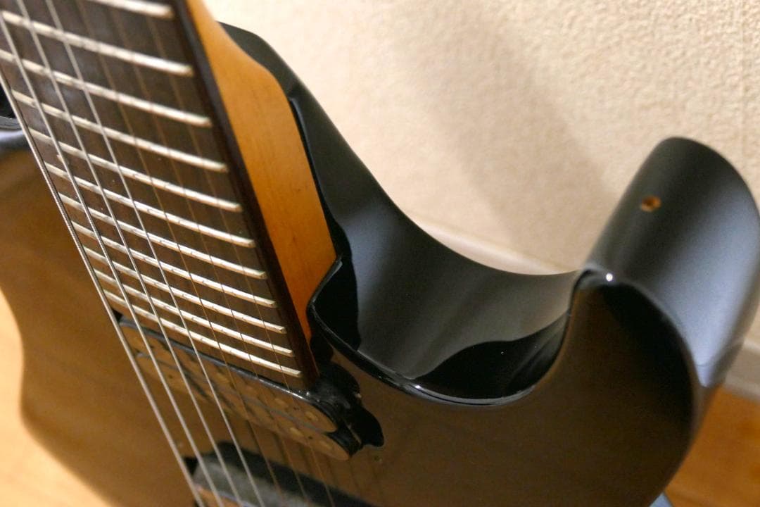 グラスルーツ製 7弦エレキギター リバースヘッド ダンカン搭載