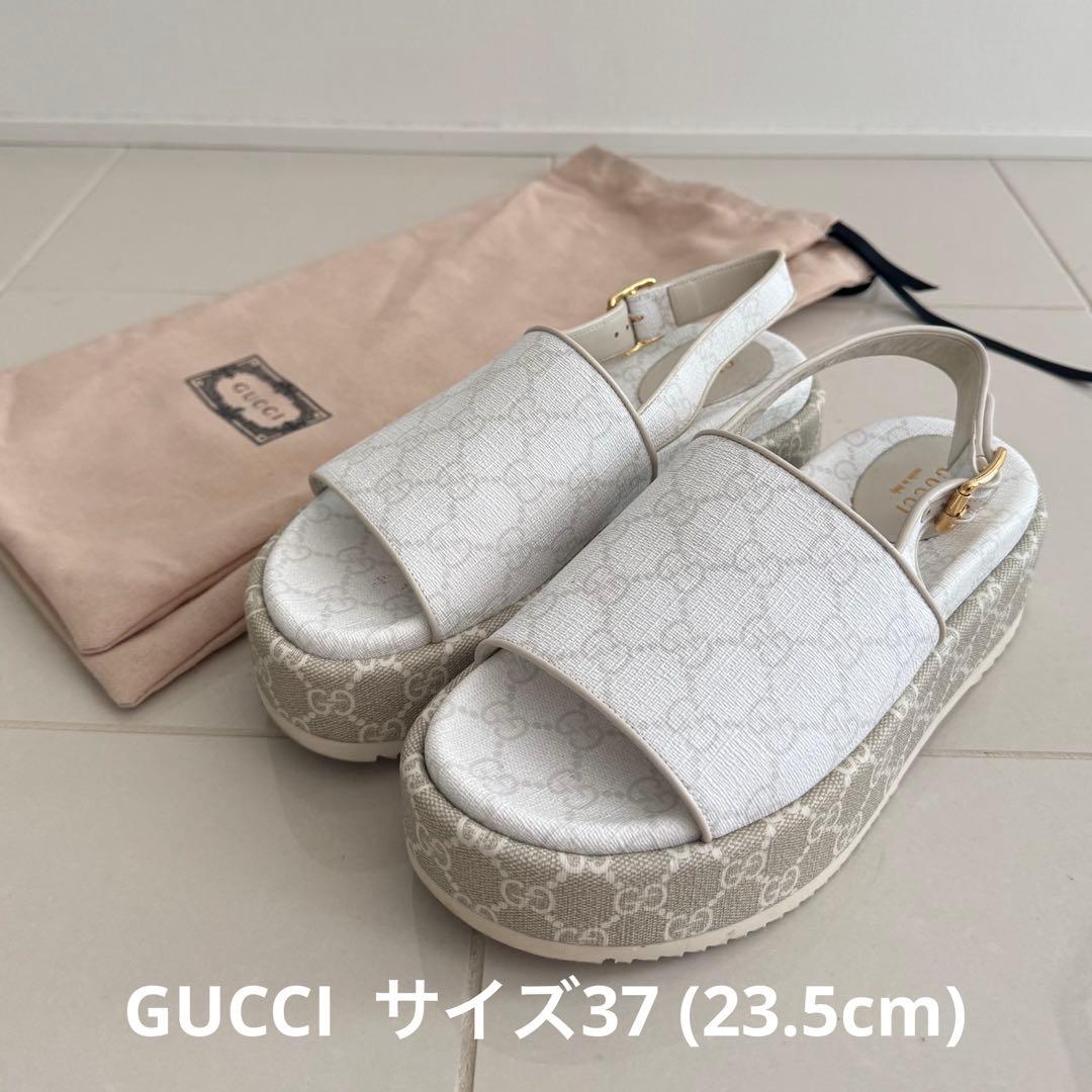 【美品】GUCCI ホワイト コンフォートサンダル37 楽天市場】【中古】【レディース】 GUCCI グッチ 571557 ビジュー