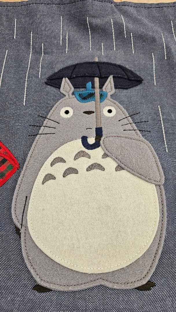 familiar トトロ 刺繍 バッグ 約横40cm×縦30cm - メルカリ