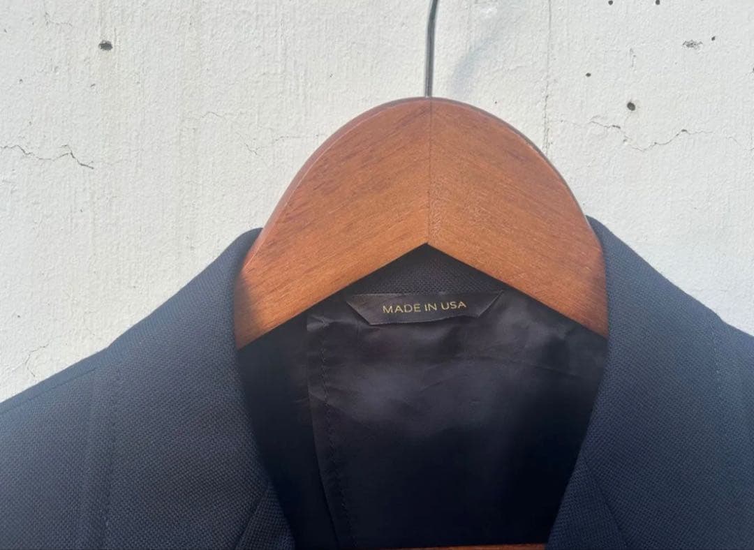 SOUTHWICK（サウスウィック）】アメリカ製ダブル紺ブレザーメタル