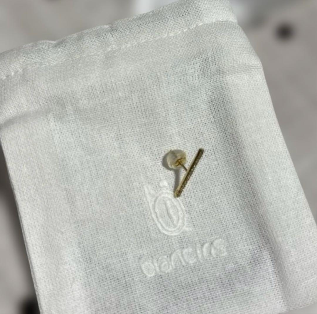 R*a様 blanciris ブランイリス K18ゴールド バーピアス - メルカリ