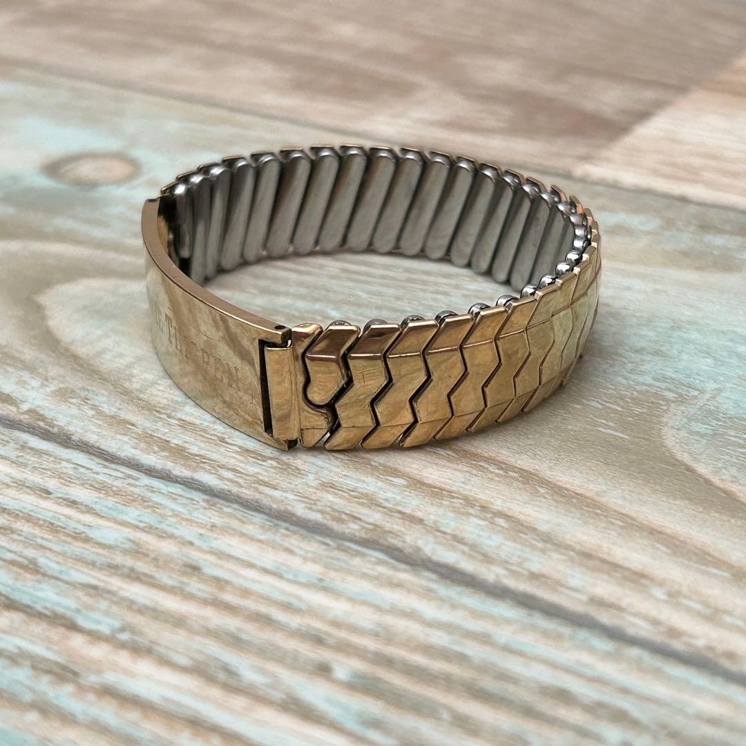 希少 USA製 IDブレスレット 10K 金張 GF 蛇腹 ミリタリー ARMY - メルカリ