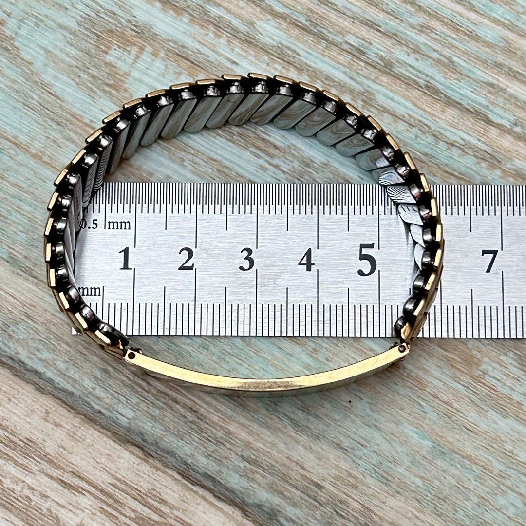 希少 USA製 IDブレスレット 10K 金張 GF 蛇腹 ミリタリー ARMY - メルカリ