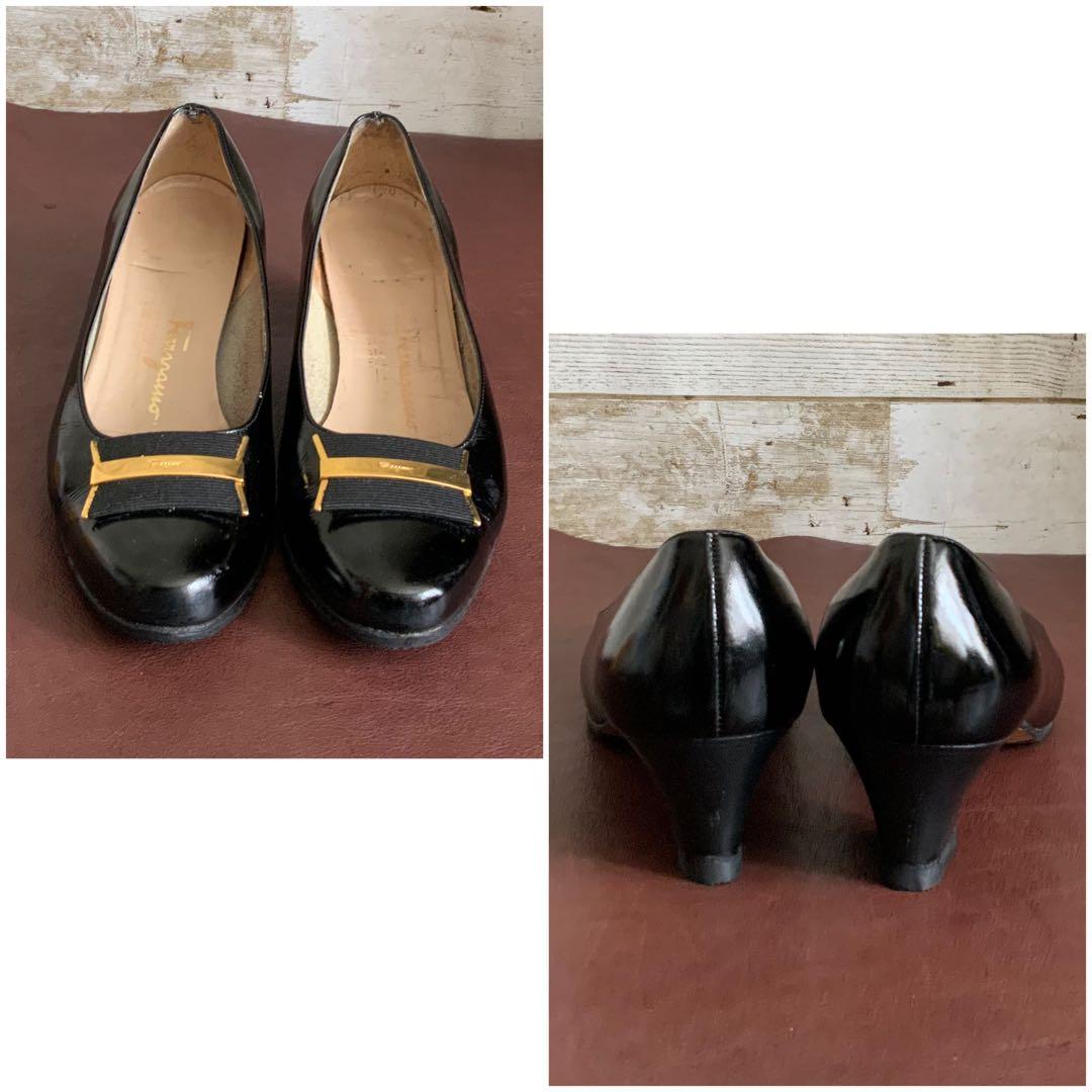 サルバトーレフェラガモ【22㎝位】パンプス☆クリーニングお手入れ済