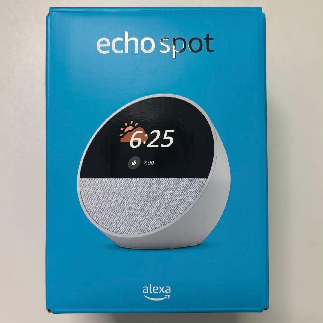 Amazon Echo Spot 2024 ホワイト AmazonがAlexa（アレクサ）搭載スマートアラームクロック Echo Spot