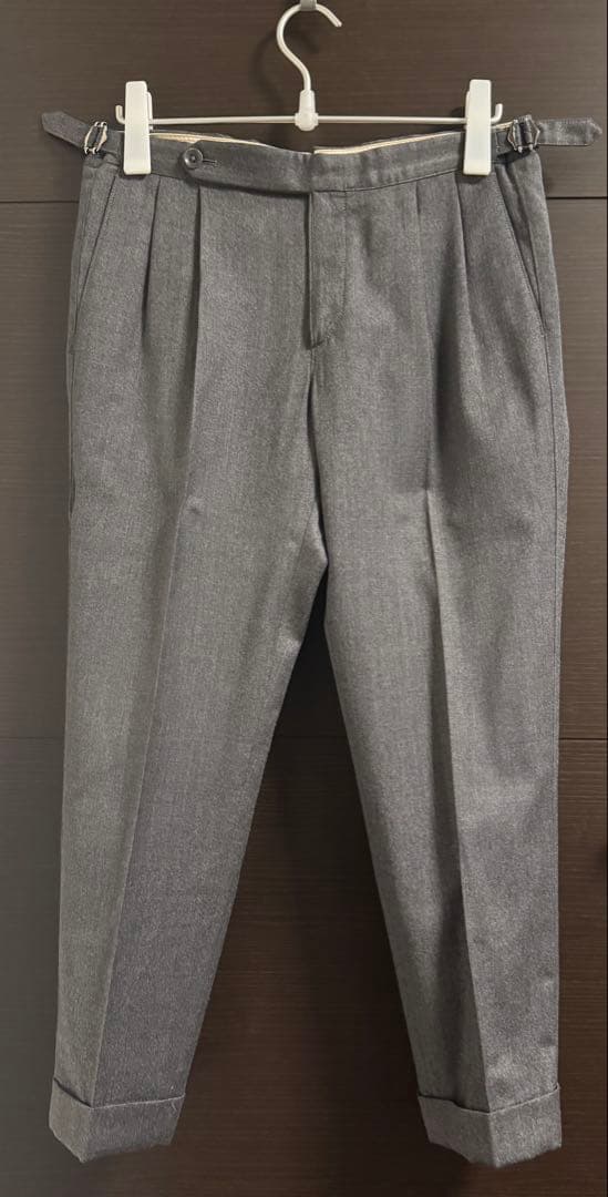 GTA / HERRICK サキソニー 2アウトプリーツパンツ 46 GTA（ジーティーアー） パンツ 「別注」GTA / HERRICK ウール