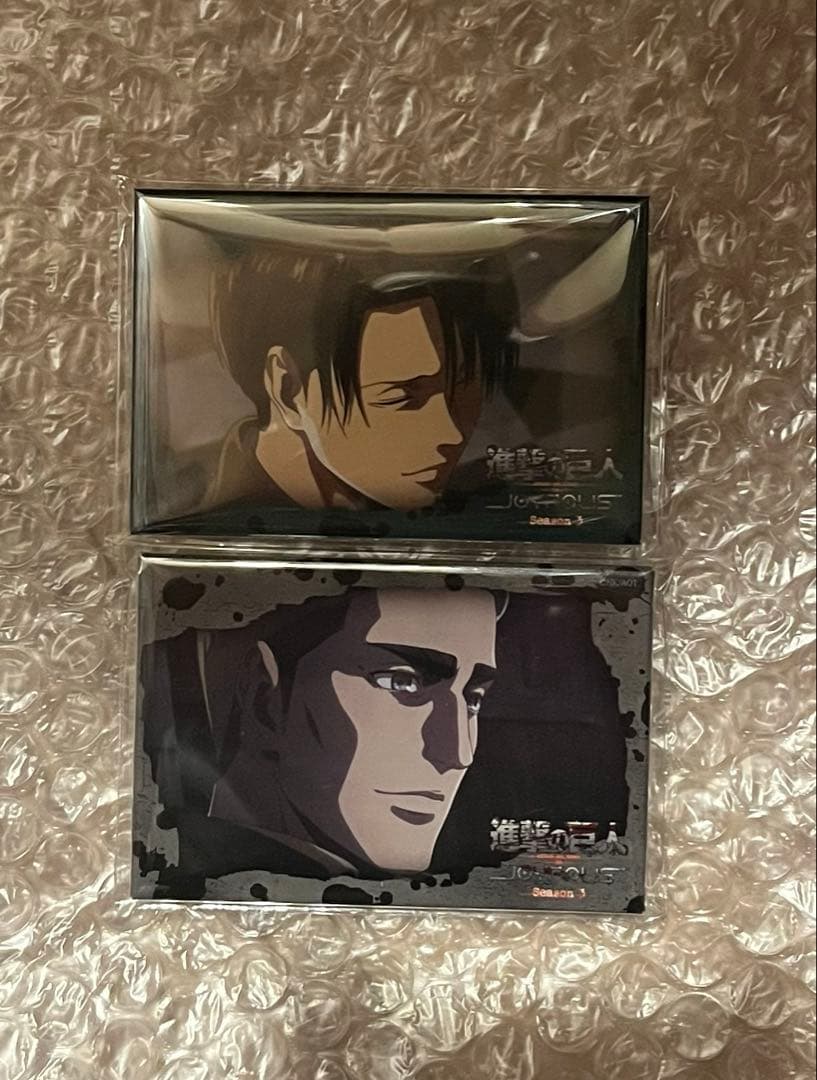 進撃の巨人 joypolis スクエア缶バッジ リヴァイ エルヴィン 進撃の巨人 joypolis スクエア缶バッジ リヴァイ エルヴィン - メルカリ