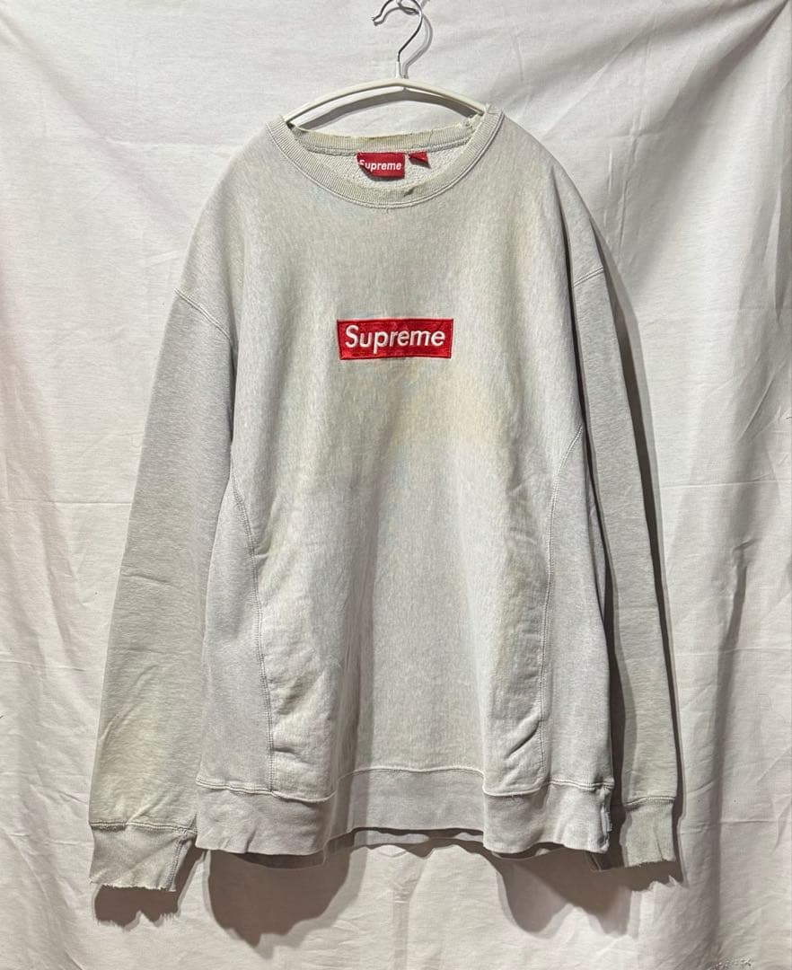初期 old Supreme ボックスロゴ クルーネック スウェット 楽天市場】USA製 90s SUPREME Box Logo Crew-Neck Sweatshirt (GREY) M