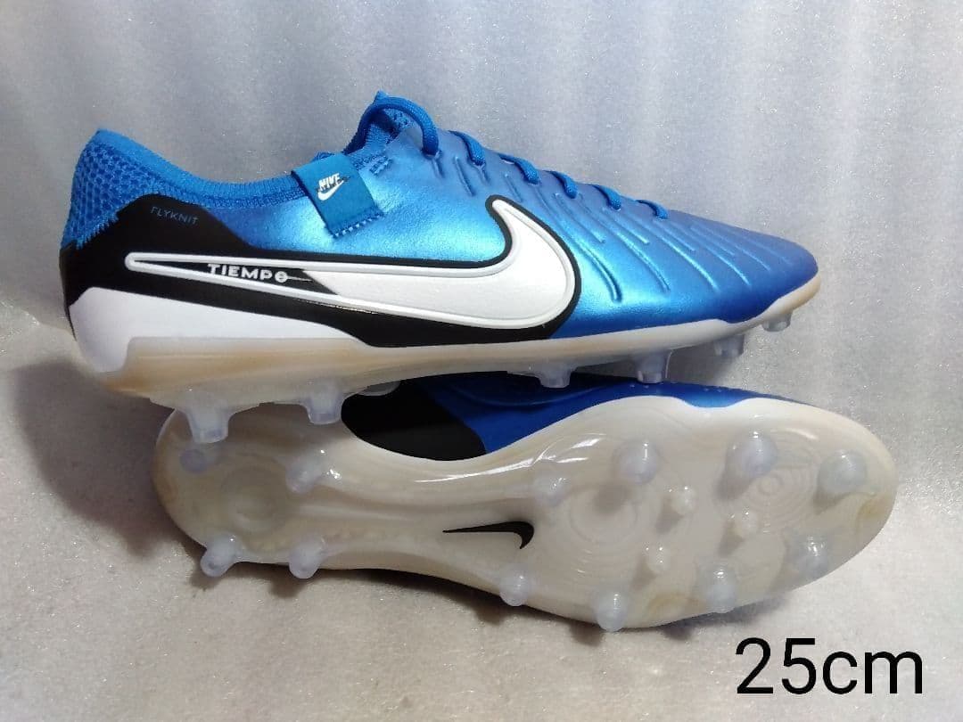 ナイキ　ティエンポ レジェンド 10 エリート AG◆25cm◆スパイク ティエンポ レジェンド 10 エリート AG-PRO ブラック×クロム