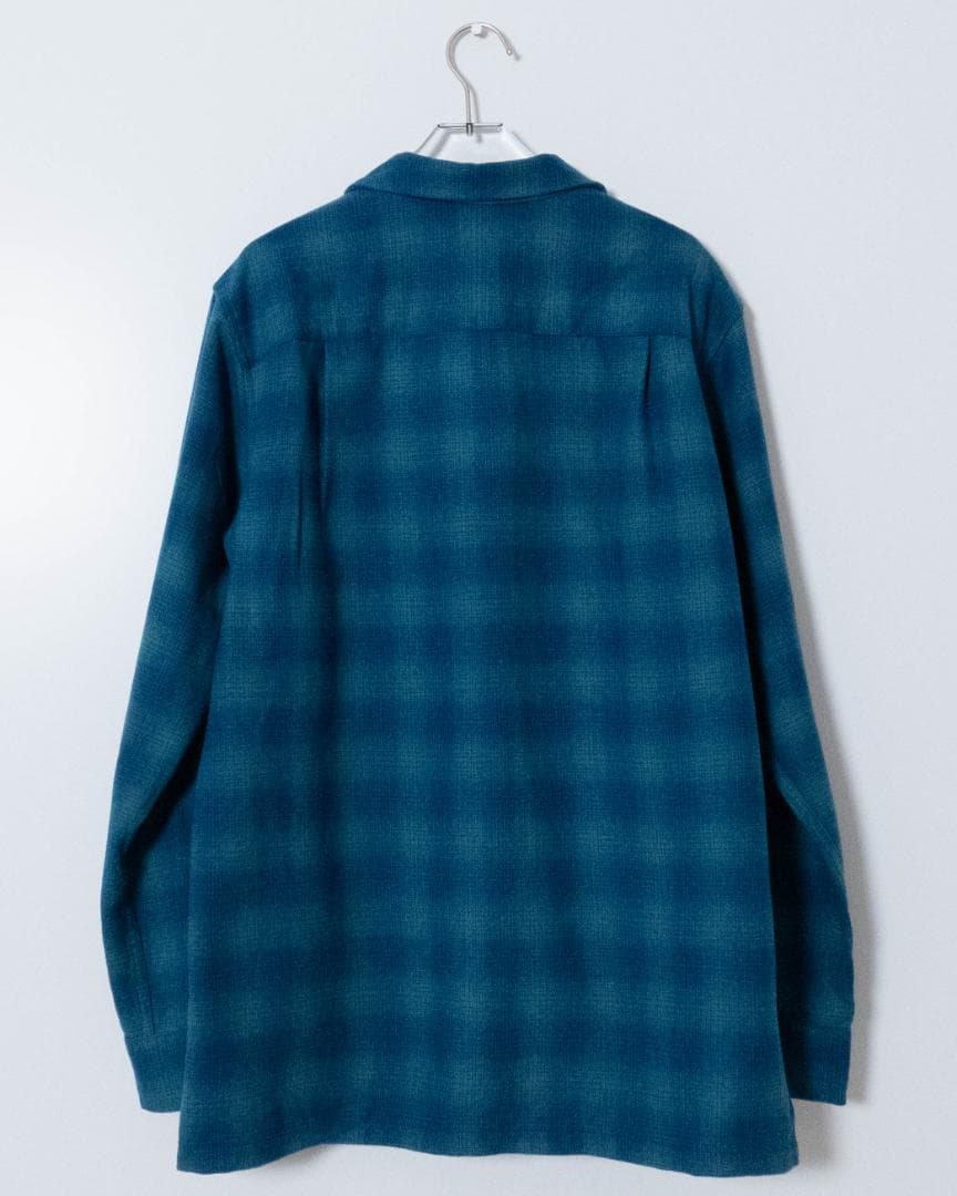 トップス \"PENDLETON\" plaid open collar wool shirt