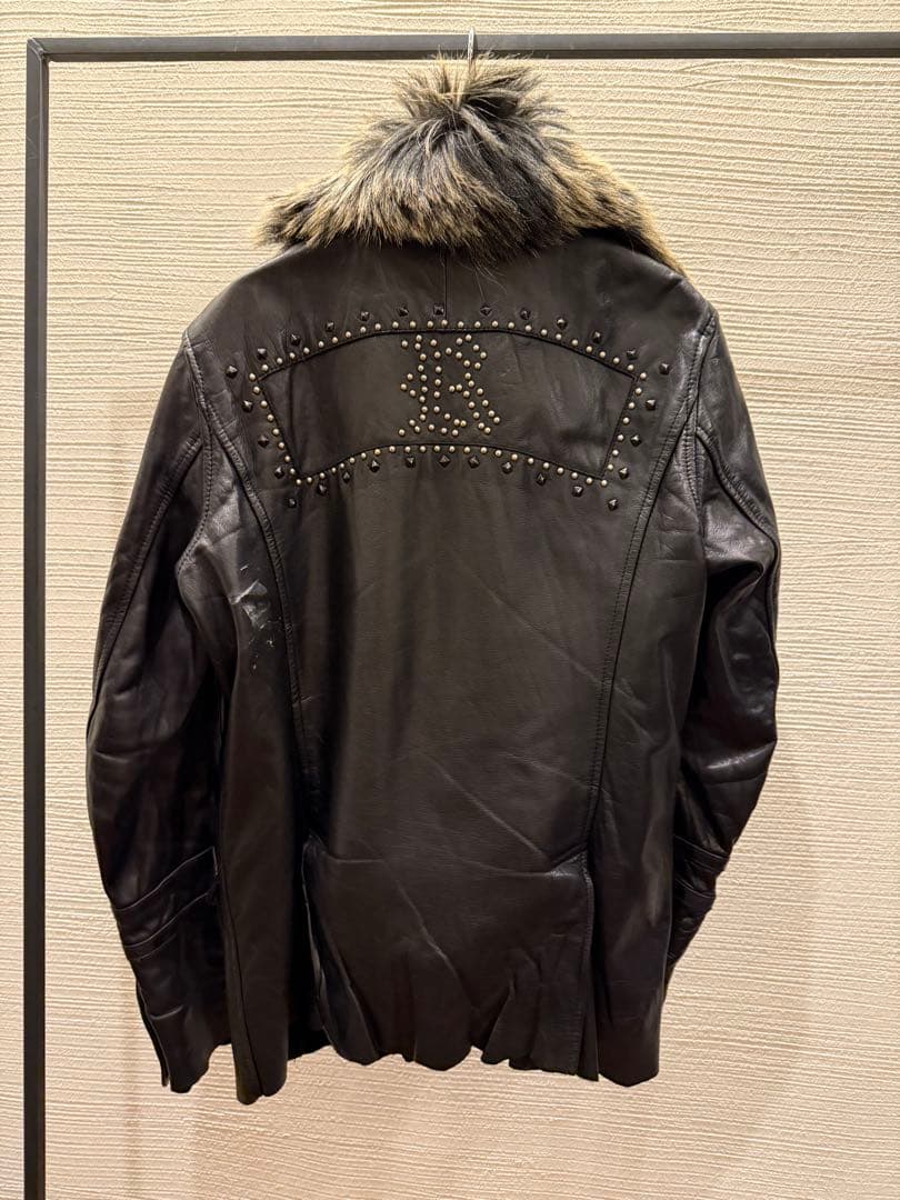00s yasuyuki ishii leather fur jacket | Shop at Mercari from Japan