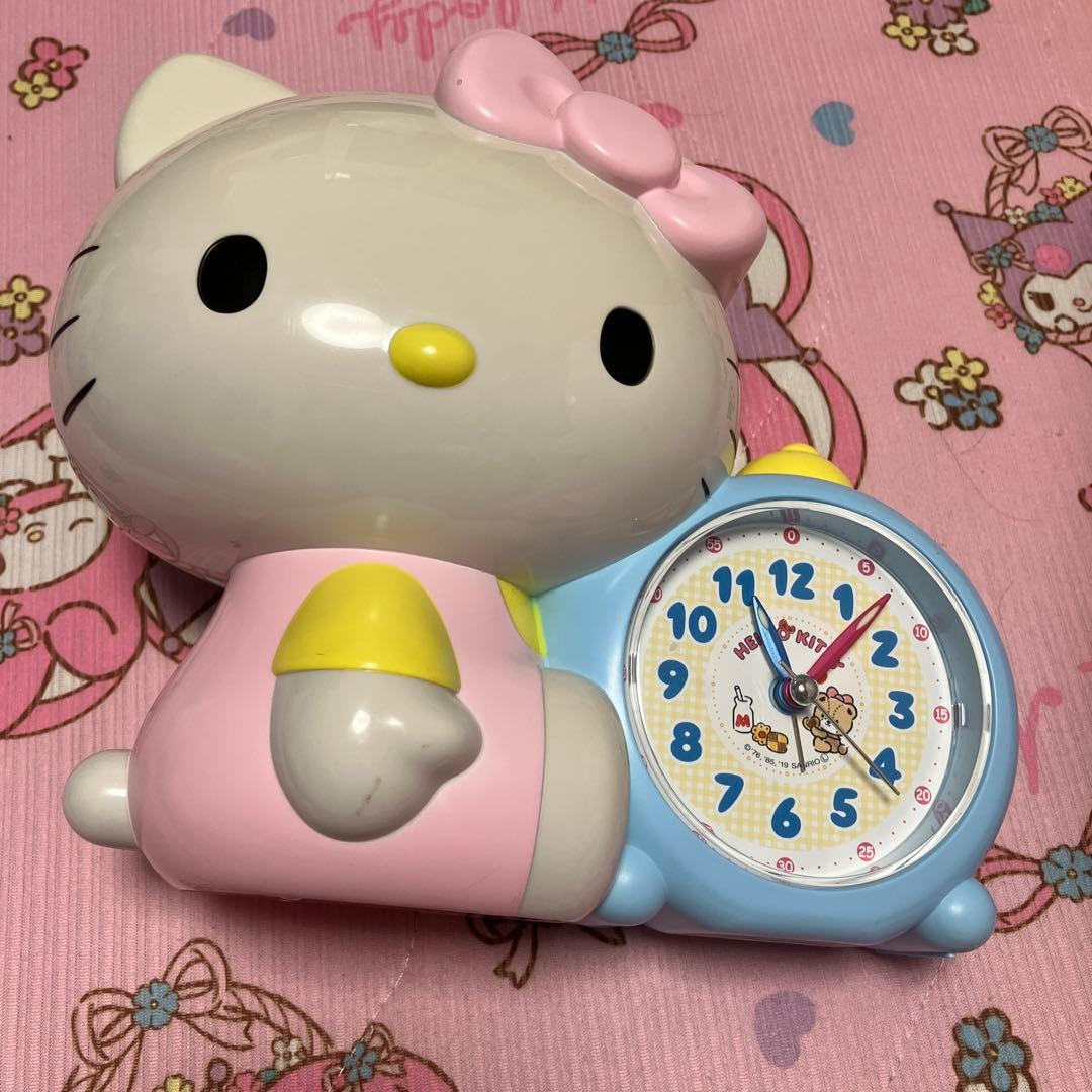 キティちゃん Hello kitty おしゃべり目覚まし置き時計 - メルカリ