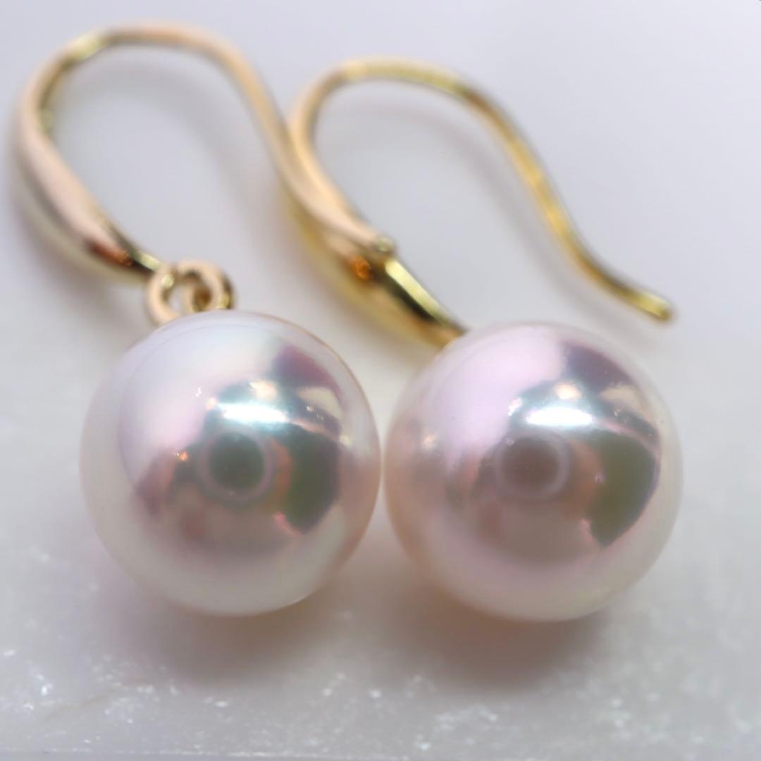 高グレード あこや真珠ピアス あこやパール フックピアス アコヤパール 楽天市場】パール フック ピアス アコヤ 真珠 6mm (K18) (K18PG