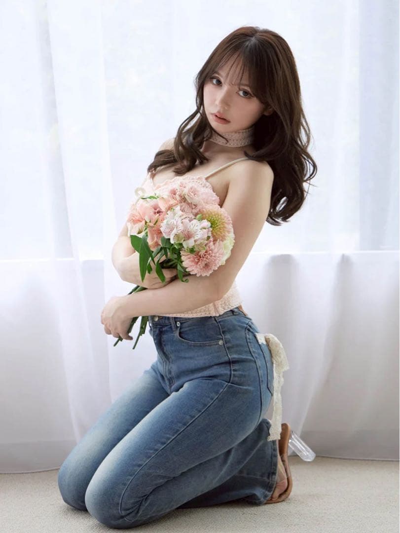 新品ANDMARY Lacey ribbon heart hip denim S andmary Lacey ribbon heart hip denim - メルカリ