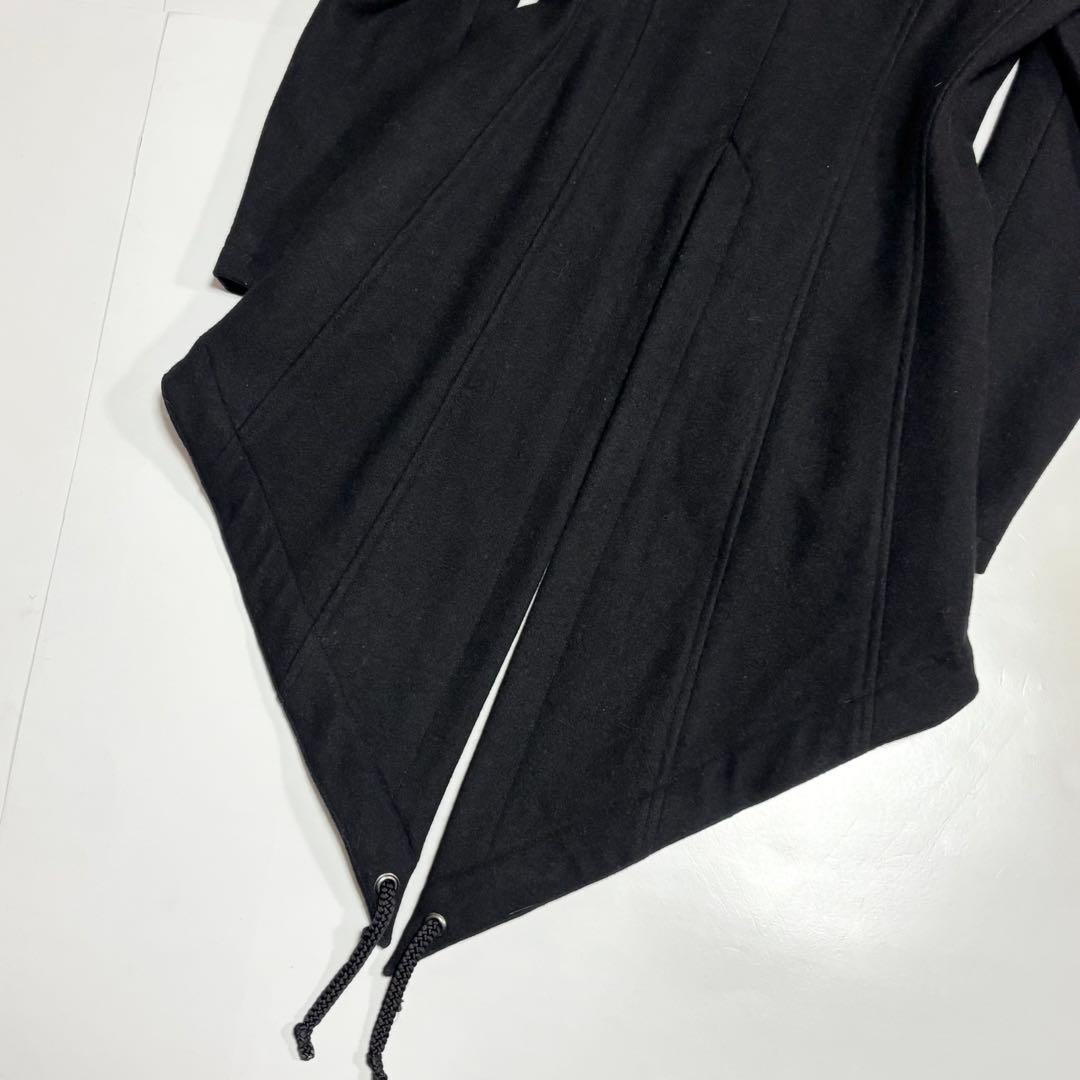 BPN ブラックピースナウ 黒 燕尾 ファー・フーディ コート M - メルカリ