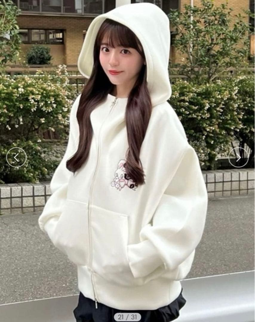 SNIDEL×foxy illustrations】ボリュームパーカー - メルカリ