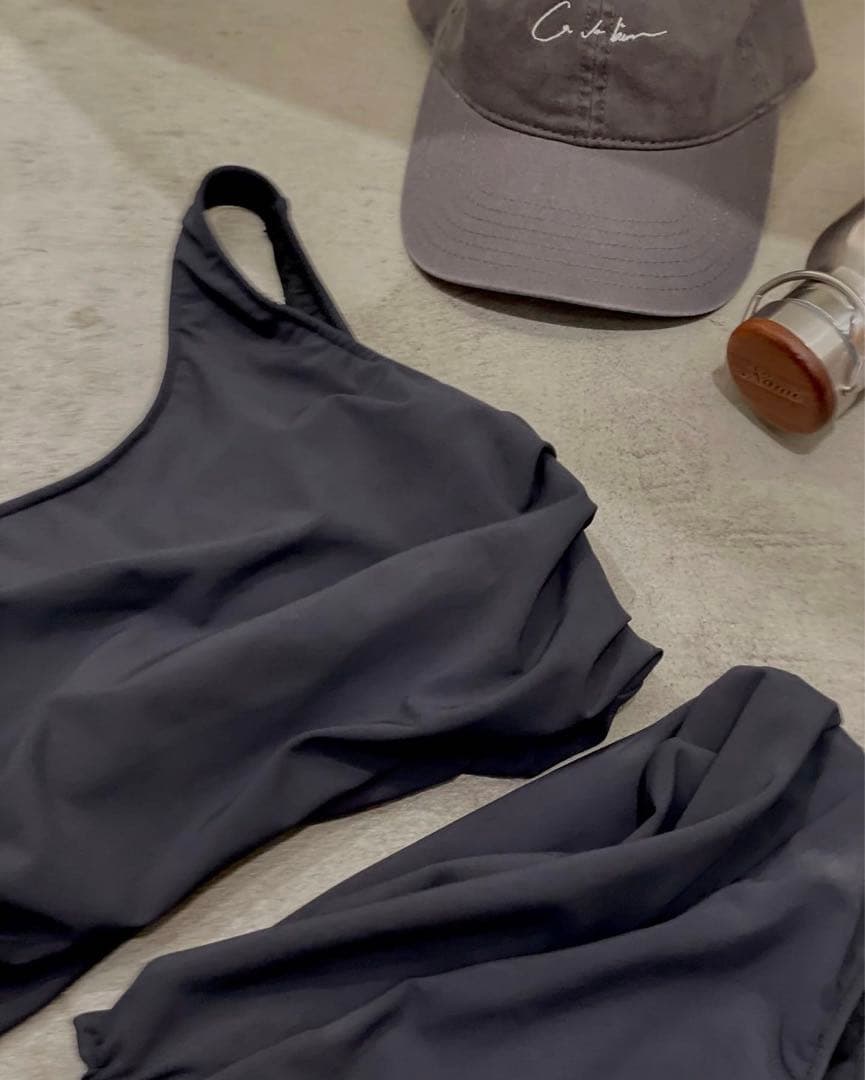 ETRE TOKYO】サイドタックワンショルダー スイムウェア 【ETRE TOKYO