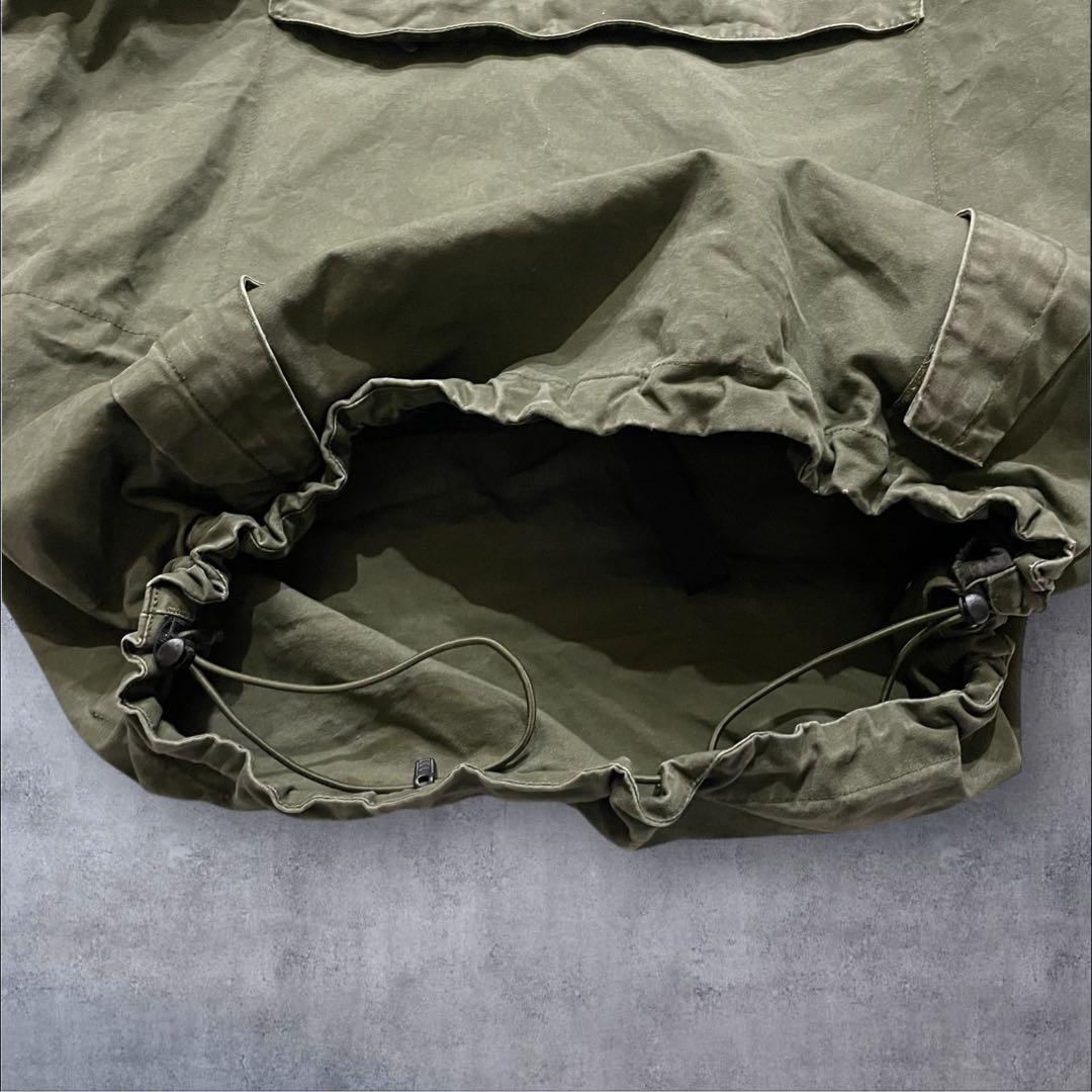 bond555様専用vintage コットンアノラックパーカー 軍モノ オリーブ