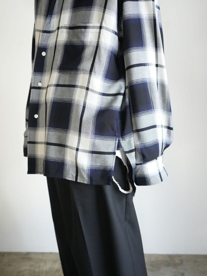 Afiit CHECK SHIRT BLUE サイズ1 25SS - メルカリ