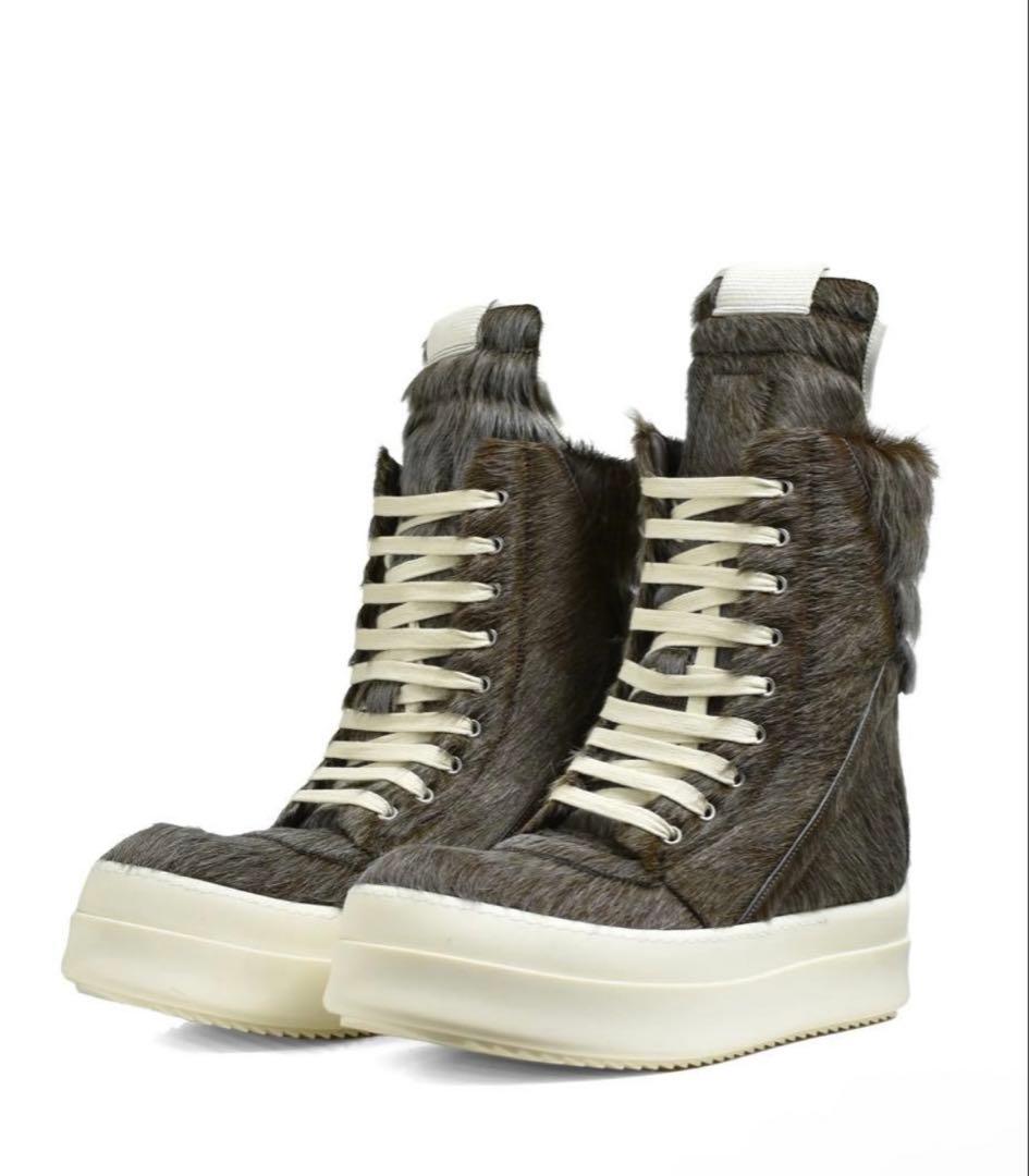 さ*い様 Rick Owens MEGAGEOBASKETS / IND MIL Rick Owens Mega Geobaskets in Black and Milk – Antidote Fashion