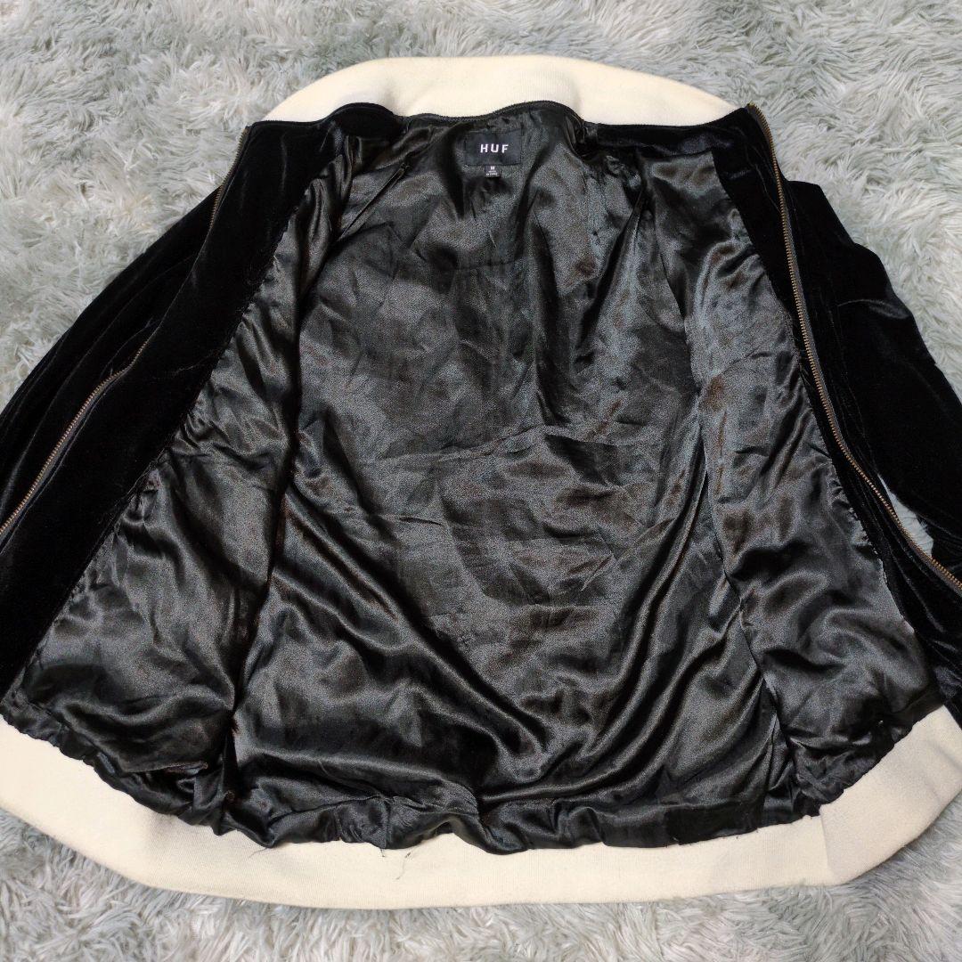 【HUF】WILD COCK BOMBER JACKET☆ベロアスカジャン