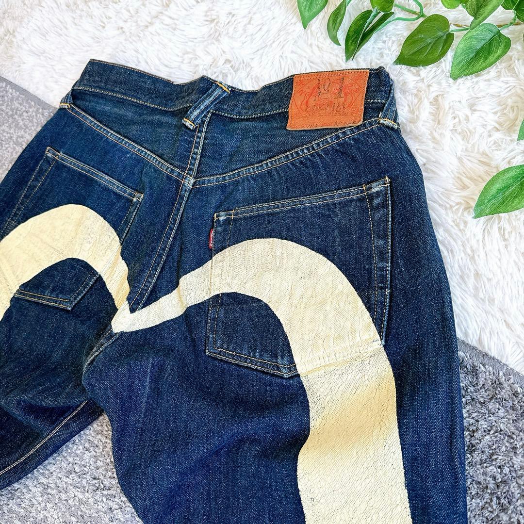 エヴィス 大黒 赤耳 ジーンズ ビックカモメ ホワイトカモメ W35 - メルカリ