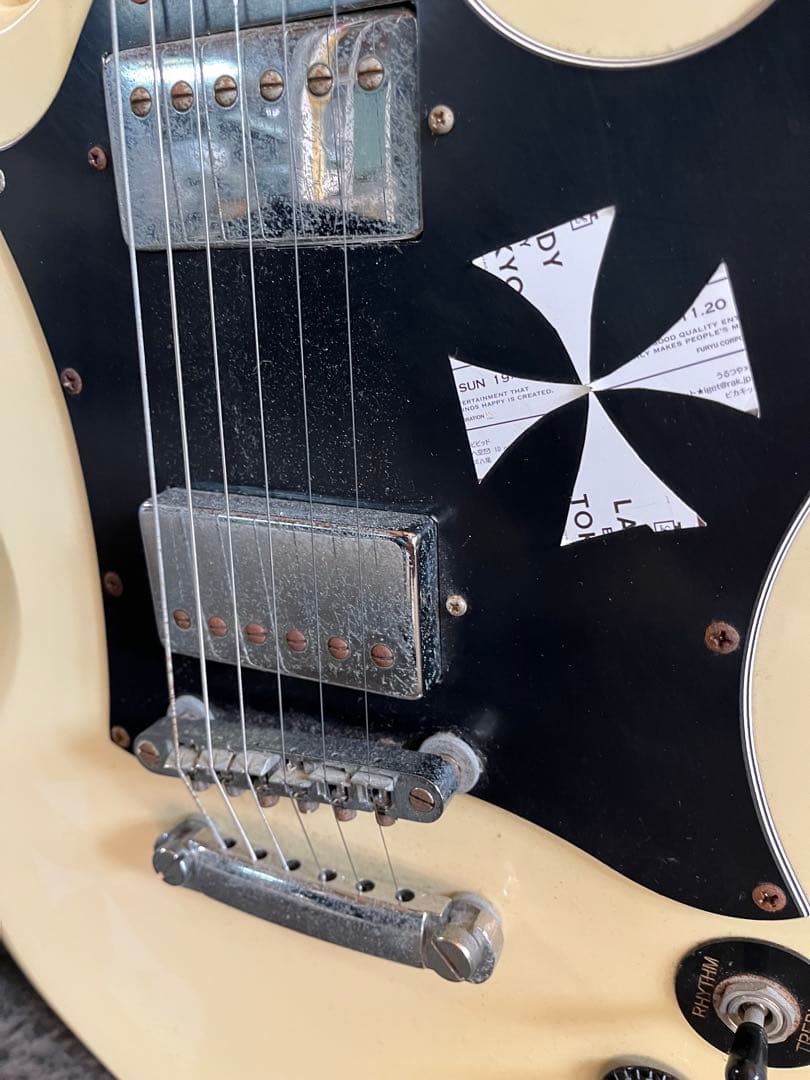 Maison SGスタイル エレキギター アイボリー 中古 現状品 ジャンク品