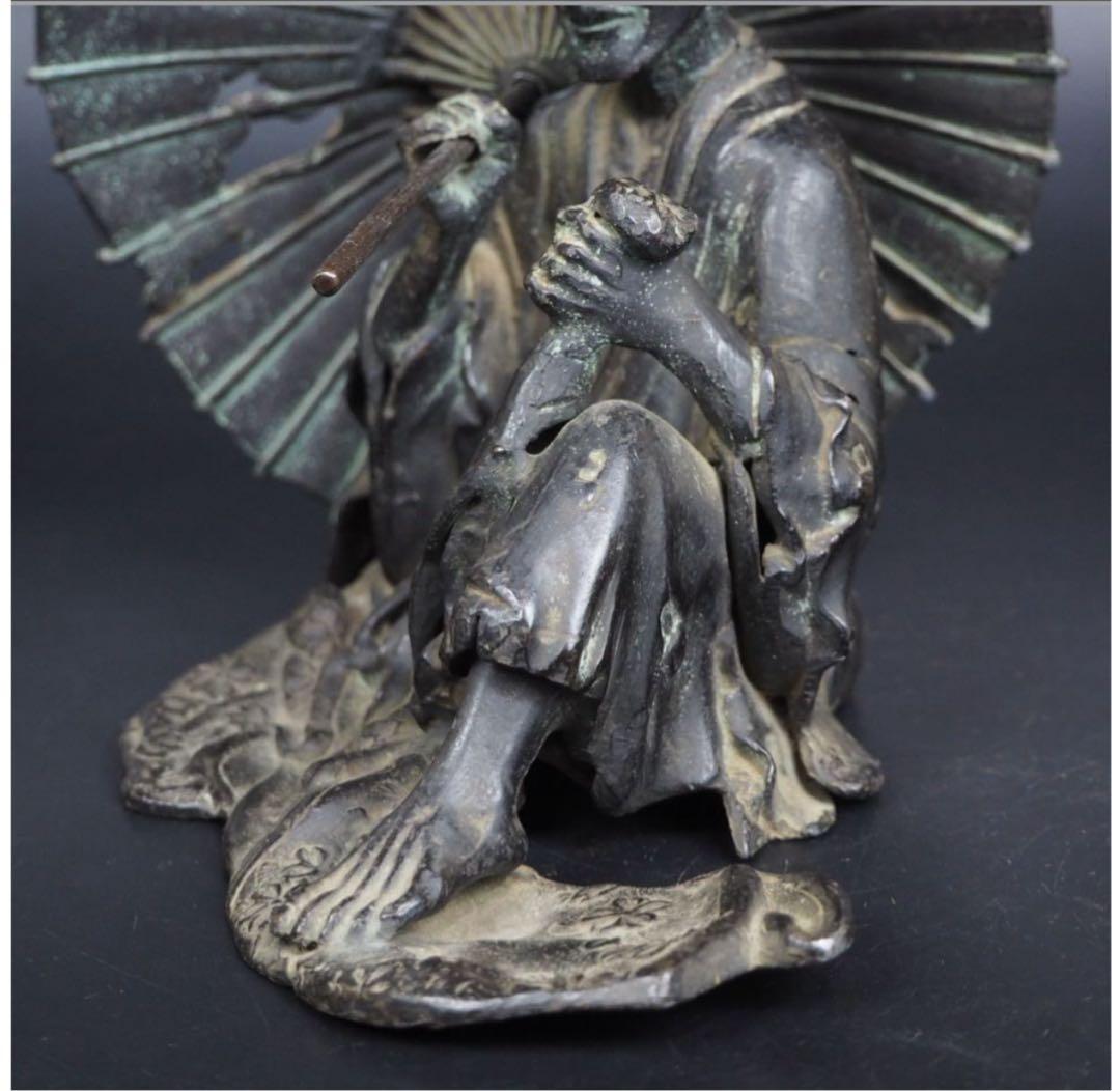 勝俣博　送料無料　時代物　良寛僧侶像　木箱付