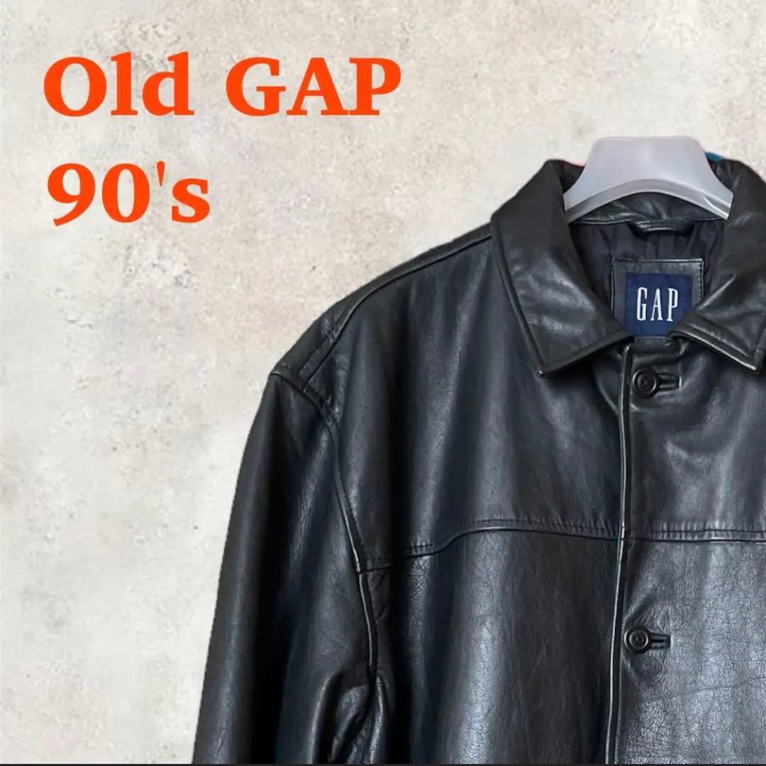 オールドギャップ レザー カーコート XL 90's 野村訓一|mercari